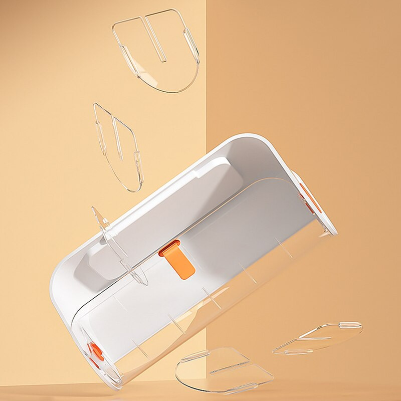 Falra szerelhető fehérnemű tároló doboz zokni bugyi tároló rendszerező 6 cellás állítható kivehető otthoni fiókos szekrény tároló doboz