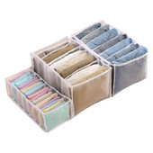 Сгъваеми чекмеджета Органайзери Шкаф Кутия за съхранение на дрехи Найлонови дънки Преграда за чекмеджета за панталони Дънки Тениска Клин Риза Шорти