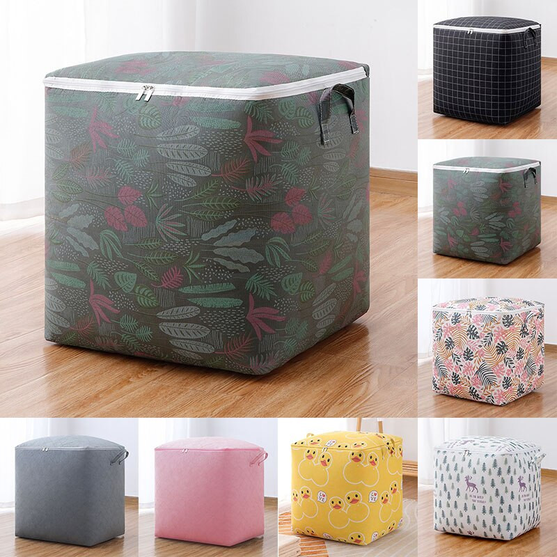 Összehajtható tároló doboz Hordozható ruha szervező Rendezett bőrönd Nem szőtt otthoni takaró paplan játék befejező szekrény konténer táskák