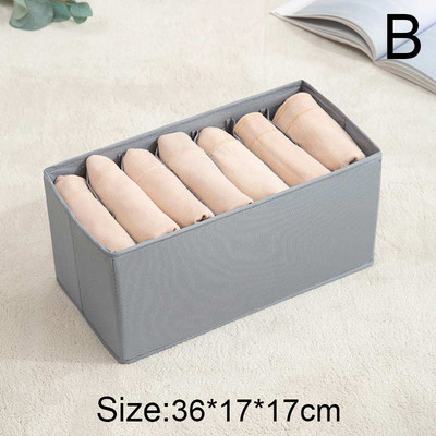 Összehajtható szekrényrendező Fiókosztó Rendező farmernadrághoz Fehérneműhöz Zoknihoz Tárolódoboz Nadrágtároló Ruhatárolóhoz