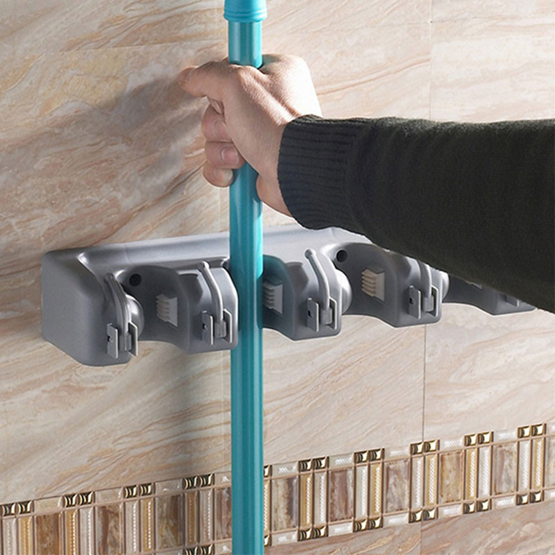 Γάντζος σφουγγαρίστρας Στήριγμα για σκούπα μπάνιου ABS Πλαστικό μαγικό εργαλείο Στήριγμα για σφουγγαρίστρα Κουζίνα ράφι για σφουγγαρίστρα Πολυλειτουργική βάση για σφουγγαρίστρα με γάντζο