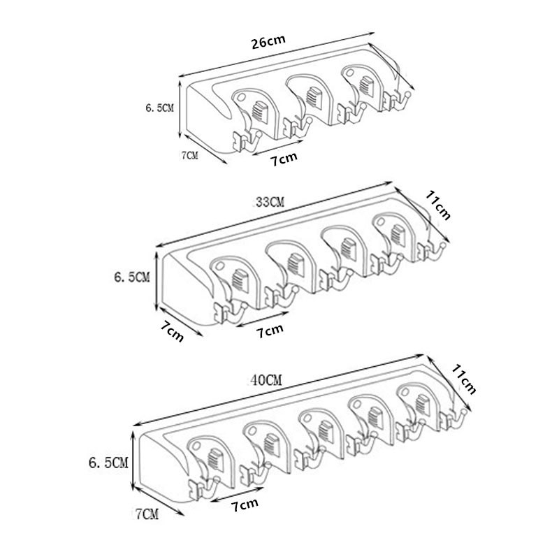 Γάντζος σφουγγαρίστρας Στήριγμα για σκούπα μπάνιου ABS Πλαστικό μαγικό εργαλείο Στήριγμα για σφουγγαρίστρα Κουζίνα ράφι για σφουγγαρίστρα Πολυλειτουργική βάση για σφουγγαρίστρα με γάντζο