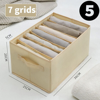 Összecsukható, mosható rácsos tárolódoboz Farmer póló Ruhásszekrény Ruharendező PP táblával és fogantyúval