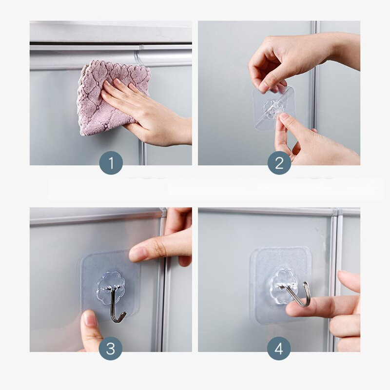 20/50/100 vnt skaidrūs sieniniai kabliukai vandeniui atsparūs aliejui lipnūs kabliukai daugkartiniai besiūliai pakabinami kabliukai virtuvei vonios kambariui