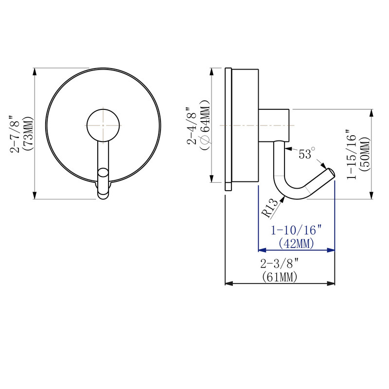2GB Melns vakuuma iesūkšanas kauss āķi Atkārtoti lietojami dušas āķi Sienas pakaramie bez perforatora Dvieļu atslēgas Mēteļa āķis Mājas Vannas istabas piederumi