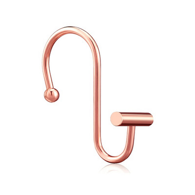 Cârlige de perdele de duș din metal rezistente la rugină Inele de perdele de duș din crom lustruit pentru baie