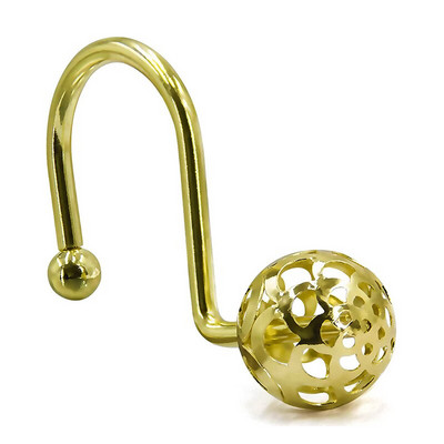 12 bucăți cârlige de lux pentru perdele de duș inele din metal rezistente la rugină pentru tije de perdele de baie