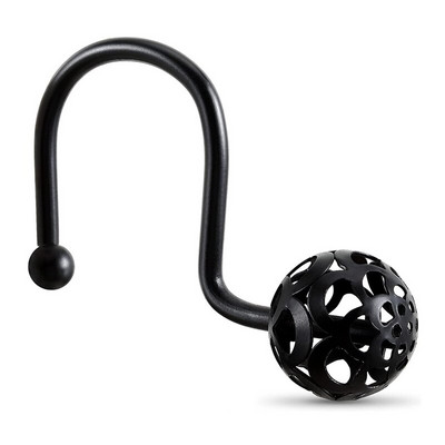 12 bucăți cârlige de lux pentru perdele de duș inele din metal rezistente la rugină pentru tije de perdele de baie