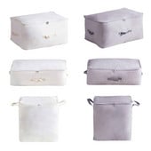 Oksfordo drabužių laikymo dėžė Patalynė Prekė Pakavimo krepšys Drabužių Organizatorius Patvari antklodė Dėžė Užtrauktukas Nešvarių drabužių surinkimo dėklas