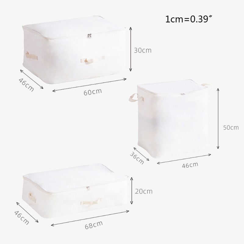 Oksfordo drabužių laikymo dėžė Patalynė Prekė Pakavimo krepšys Drabužių Organizatorius Patvari antklodė Dėžė Užtrauktukas Nešvarių drabužių surinkimo dėklas