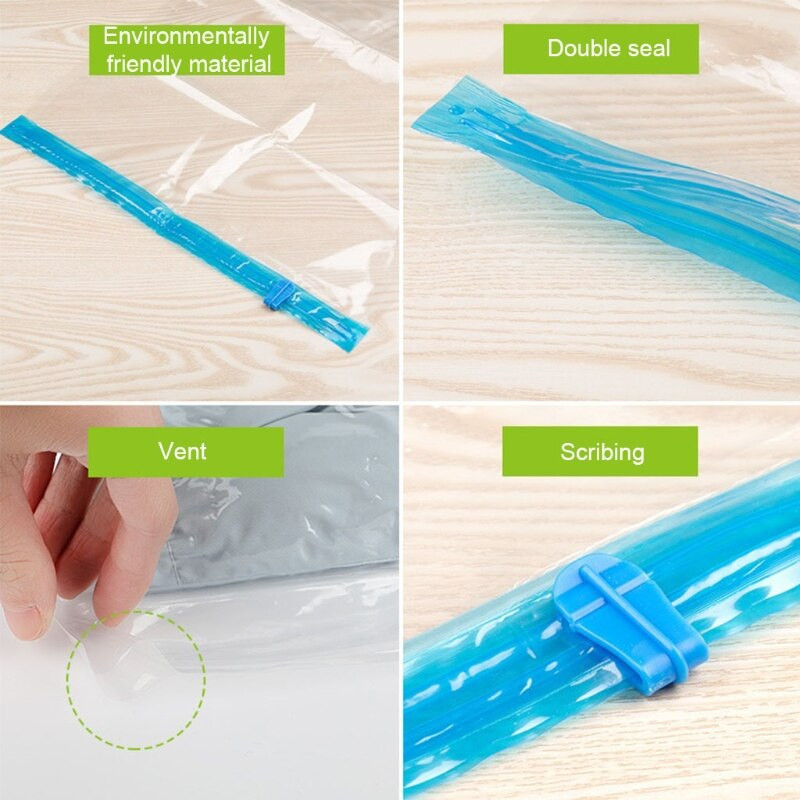 Geantă practică de compresie Cămin de acasă Colectie de haine pentru toate anotimpurile Geantă convenabilă de depozitare în vid, rezistentă la praf, curățenie