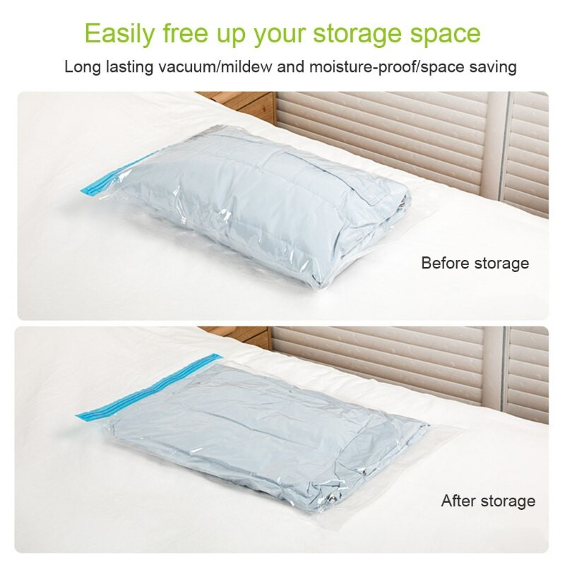 Geantă practică de compresie Cămin de acasă Colectie de haine pentru toate anotimpurile Geantă convenabilă de depozitare în vid, rezistentă la praf, curățenie