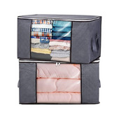 Geantă de depozitare pliabilă pentru îmbrăcăminte și cuvertură, dulap, dulap, organizator, pături, lenjerie de pat, perne, sortare haine, geantă organizatoare compactă