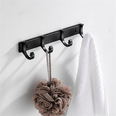 Cârlige pentru baie Cârlige pentru halat montate pe perete Cârlig pentru ușă Cârlig din metal fără perforare pentru bucătărie Cârlig lipicios Space aluminiu Cârlig pentru haine