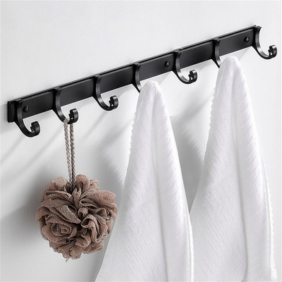 Cârlige pentru baie Cârlige pentru halat montate pe perete Cârlig pentru ușă Cârlig din metal fără perforare pentru bucătărie Cârlig lipicios Space aluminiu Cârlig pentru haine