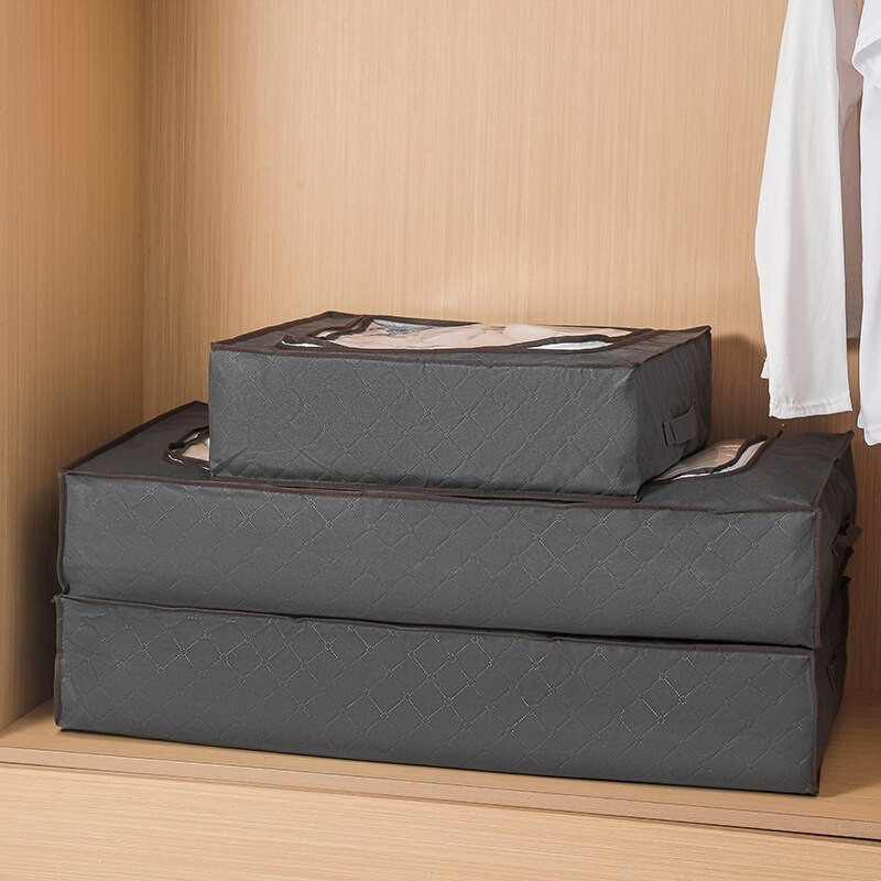 Organizator de depozitare sub pat, multifuncțional, cutie de depozitare pentru pilota, cutie de depozitare pentru haine, pliabile, de capacitate mare, pentru dormitor