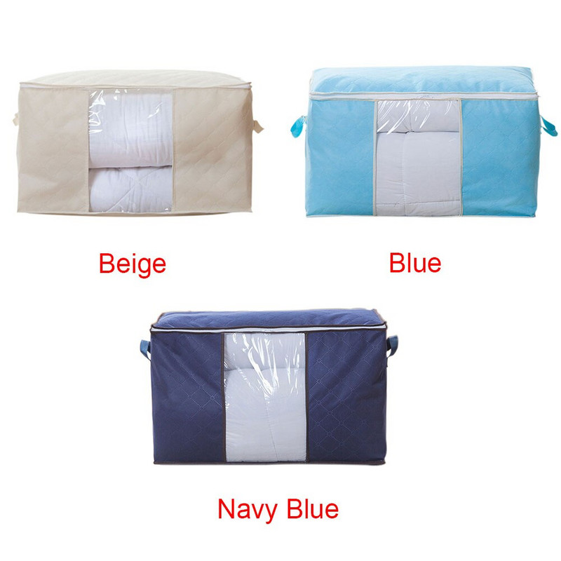 3 buc Sac de depozitare perne pentru bagaje, pliabil pentru îmbrăcăminte, lenjerie de pat de călătorie, cuvertură, organizator pentru haine, pătură nețesuta, sortare dulap acasă