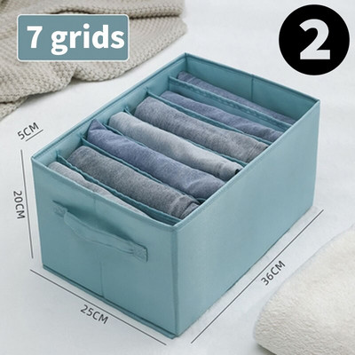 Cutie de depozitare pliabilă, lavabilă, cu grilă, pentru blugi, tricou, dulap, organizator de haine cu tablă PP și mâner