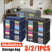 Sulankstomas drabužių laikymo krepšys Neaustinė apdailos dėžutė Antklodė, atspari dulkėms spintelė su skyriumi, laikymo priemone Namų laikymo reikmenys