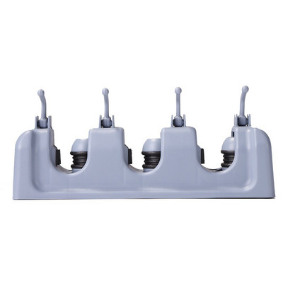 Πολυλειτουργική θήκη σφουγγαρίστρας ράφι αποθήκευσης Γάντζος επιτοίχιος Βιδωτή βάση σκούπας με ρόδα Σχάρα αποθήκευσης οργάνωσης μπάνιου