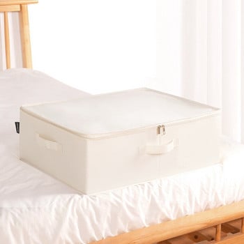 Големи дръжки с цип Чанта за съхранение под леглото Одеяло за юрган Сгъваем контейнер за дрехи Съхранение на дрехи Разни вещи Органайзер за обувки