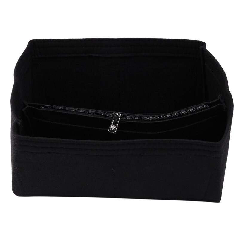 Promóció! Otthoni tárolótáska pénztárca rendező filc betétes táska sminkrendező belső pénztárca Hordozható kozmetikai táskák Tárolótáska L