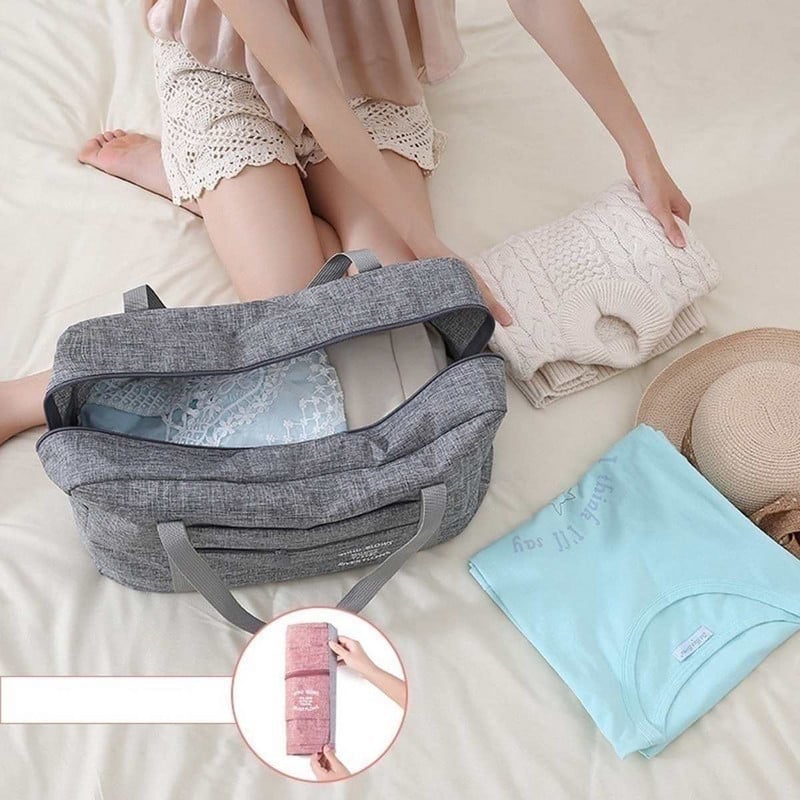 40x30x13cm laikymo krepšys Didelės talpos sulankstomas Oksfordo audinio Kelioninis bagažo krepšys Drabužių organizatorius Tvarkingas maišelis lagaminas rankinė