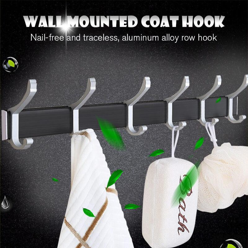 Rack a falon Lyukasztó ingyenes ruhaakasztó egyszínű ingyenes ajtó nyom nélkül köröm sapka kézitáska tartó falra szerelhető dekoratív