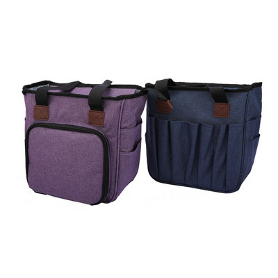 Torba za pletenje Prijenosna torba za pohranu pređe za vunu Kukice za heklanje Igle za pletenje Set pribora za šivanje Diy Organizator za kućanstvo