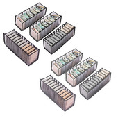 4 kompleta Organizator ladica za donje rublje Organizator čarapa, sklopivi najlonski mrežasti organizator ormara Organizator komode