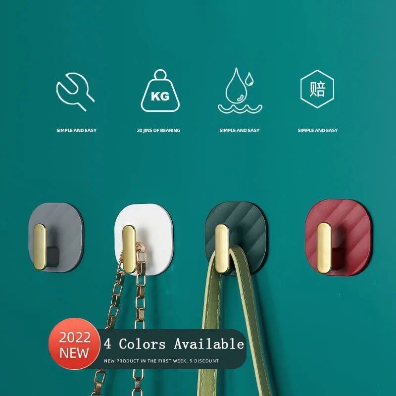 Lengvi prabangūs kabliukai, tvirti klijai, be smūgių, galinių durelių pakabos sieniniai drabužiai, pakabinami ant sienos be pėdsakų, atlaiko apkrovą