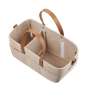 Προβολή! Baby Diaper Caddy Organizer Καλάθι ντους μωρού Φορητός Κάδος αποθήκευσης νηπιαγωγείου Καλάθι αποθήκευσης αυτοκινήτου για παιχνίδια Νηπιαγωγείο