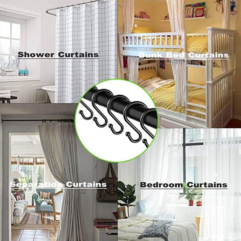 Fürdőszoba 12db / szett Fém S típusú Konyha Hálószoba Hook Up Rozsdamentes acél szuper teherhordó