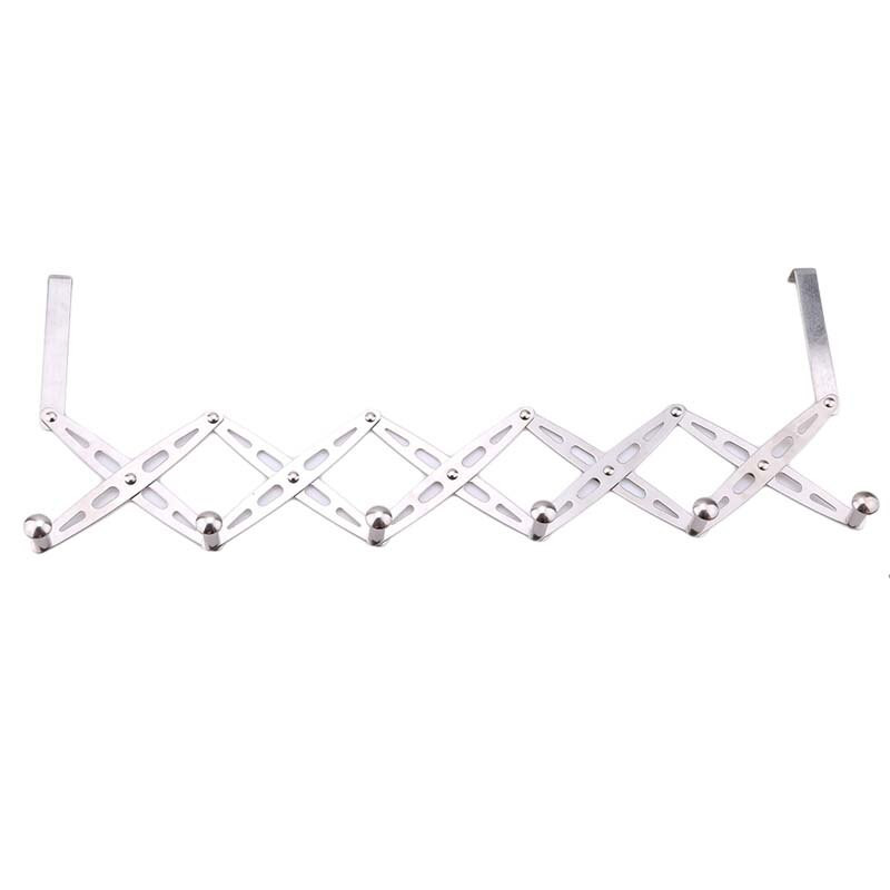 6 kampós, rugalmas hátsó ajtó fogasléc fürdőszoba konyhai rendszerező akasztó akasztók otthoni tároló állvány és tartó ruharendező