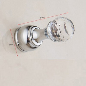 Crystal Hook Antikvariniai chromo spalvos sieniniai drabužiai Kabykla Audiniai Paltų laikikliai Rankšluosčiai Šepečiai Pakabos Vonios Virtuvės Priedai