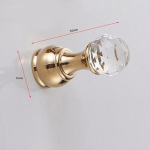 Crystal Hook Antikvariniai chromo spalvos sieniniai drabužiai Kabykla Audiniai Paltų laikikliai Rankšluosčiai Šepečiai Pakabos Vonios Virtuvės Priedai