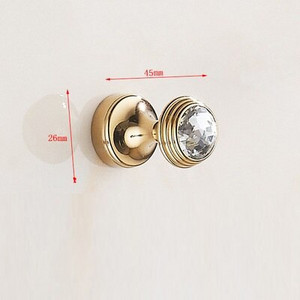 Crystal Hook Antikvariniai chromo spalvos sieniniai drabužiai Kabykla Audiniai Paltų laikikliai Rankšluosčiai Šepečiai Pakabos Vonios Virtuvės Priedai