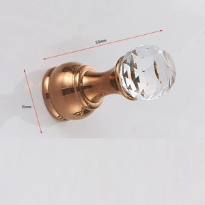 Crystal Hook Antikvariniai chromo spalvos sieniniai drabužiai Kabykla Audiniai Paltų laikikliai Rankšluosčiai Šepečiai Pakabos Vonios Virtuvės Priedai