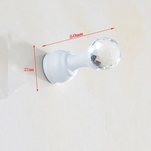 Crystal Hook Antikvariniai chromo spalvos sieniniai drabužiai Kabykla Audiniai Paltų laikikliai Rankšluosčiai Šepečiai Pakabos Vonios Virtuvės Priedai