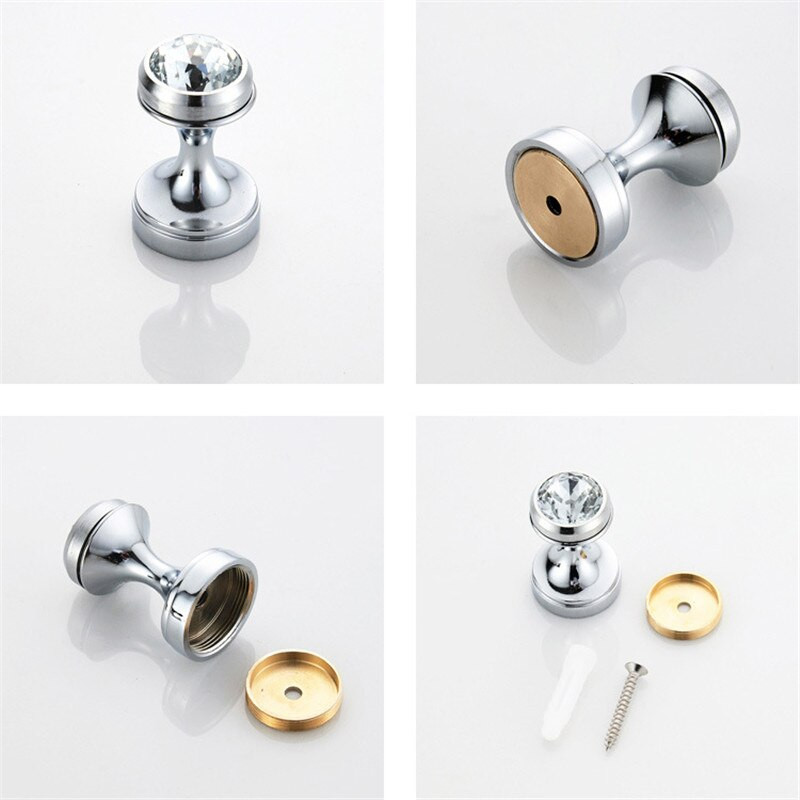 Crystal Hook Antikvariniai chromo spalvos sieniniai drabužiai Kabykla Audiniai Paltų laikikliai Rankšluosčiai Šepečiai Pakabos Vonios Virtuvės Priedai