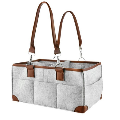 Baba pelenka Caddy szervező hordozható tároló kosár nélkülözhetetlen táska óvodai pelenkázó asztalhoz és autóhoz, alkalmas pelenkák tárolására Bo