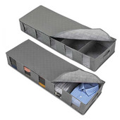 Légáteresztő ágy alatti ruhatároló táska rendszerező nagyméretű, állítható elválasztók