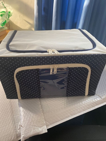 Υφασμάτινο κουτί αποθήκευσης Oxford πτυσσόμενο βρώμικα ρούχα διαφανές κουτί συλλογής πάπλωμα τσάντα αποθήκευσης με φερμουάρ ανθεκτική στην υγρασία