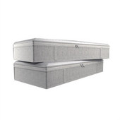 2 csomag összecsukható ágy alatti táskák nagy ágy alatti tárolódobozok vastag, légáteresztő ágy alatti tárolótáskák otthoni cipzáras rendszerezők