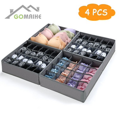 GoMaihe 3/4 részes összecsukható paplan ruhatároló táska szekrény tároló doboz szervező játék tároló táska porálló paplan szekrény mentes
