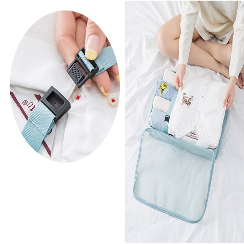 Aukštos kokybės 7 vnt./komplektas Pakavimo kubas lagaminui 2020 Kelionių organizatorius Krepšys Moteriški Vyriški batai Drabužiai Bagažo kelioniniai krepšiai