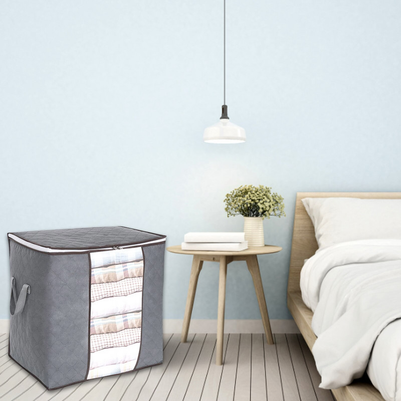 Nem szőtt takaró válogató táskák porálló vízálló pulóver rendszerező doboz helytakarékos paplanrendező nagy kapacitású szekrényhez