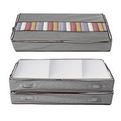 2/1 vnt sulankstomas antklodės drabužių laikymo krepšys po lova.