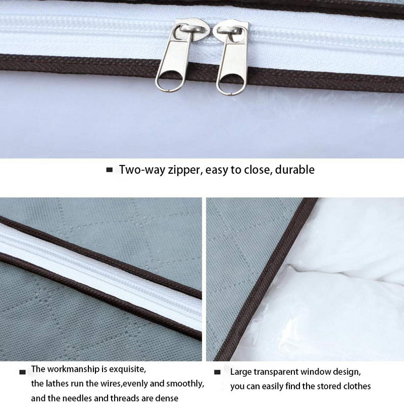 2/1 vnt sulankstomas antklodės drabužių laikymo krepšys po lova.