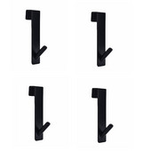 Juoda nugara pakabinamas vienas kabliukas Daugiafunkcis stiklinis kabliukas Vonios kambario kabliukas be nagų drabužių kabliukas durų kabliukas